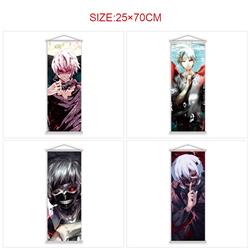 Tokyo Ghoul anime wallscroll 25*70cm price for 5 pcs