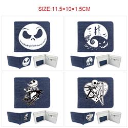 The Nightmare Before Christmas anime wallet 11.5*10*1.5cm