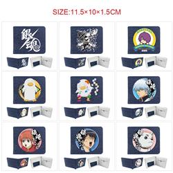 Gintama anime wallet 11.5*10*1.5cm