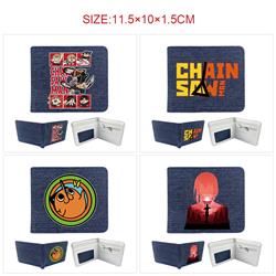 chainsaw man anime wallet 11.5*10*1.5cm