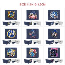 Sonic anime wallet 11.5*10*1.5cm