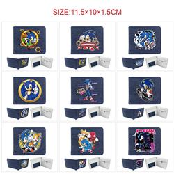 Sonic anime wallet 11.5*10*1.5cm