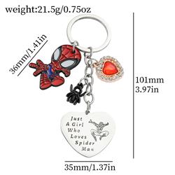 spider man anime keychain