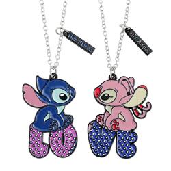 stitch anime necklace