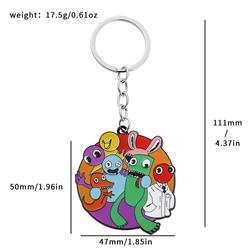 Rainbow friends anime keychain