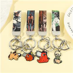 chainsaw man anime keychain