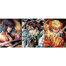 Demon slayer kimets anime 3D frame painting 32 * 42cm (core+black frame+framing）