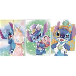 stitch anime 3D frame painting 32 * 42cm (core+black frame+framing）