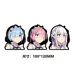 Re Zero Kara Hajimeru Isekai Seikatsu anime 3D illusion stickers