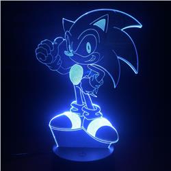 Sonic anime 7 colours LED light