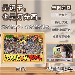 Dragon ball anime 3-color mirror light painting