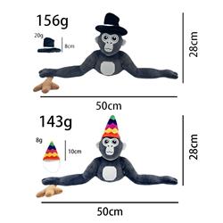 Gorilla Tag anime plush doll 28cm(2 hats1 branch+1 monkey)