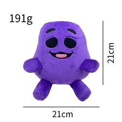 Grimace shake Yellow Hat plush doll