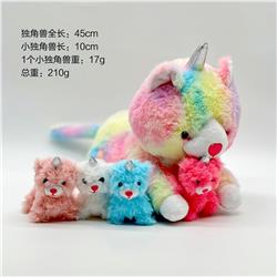 Unicorn anime plush doll 45cm a set