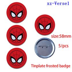 spider man anime badge 5pcs a set