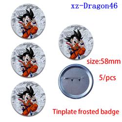 Dragon ball anime badge 5pcs a set