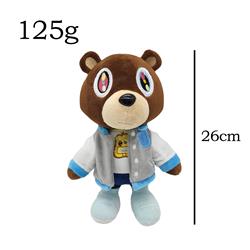 Kanye teddy bear anime plush doll 26cm