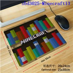 Minecraft anime mouse pad 30*25*0.3cm（lockrand）