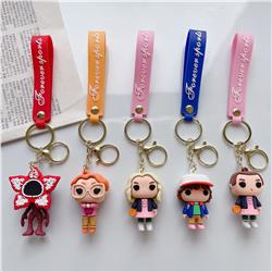 Stranger Things anime keychain