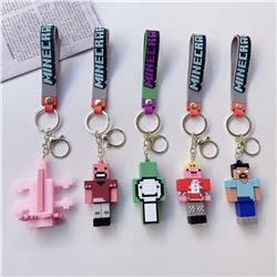 Minecraft anime keychain
