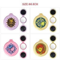 JoJos Bizarre Adventure anime multi functional small mirror and comb  5 pcs a set