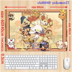Pokemon anime mouse pad 60*40*0.3cm（lockrand）
