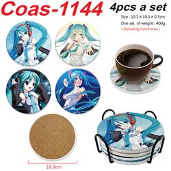 Hatsune Miku anime coaster 4pcs a set