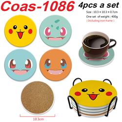 Pokemon anime coaster 4pcs a set