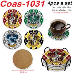 Harry Potter anime coaster 4pcs a set