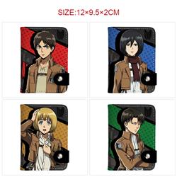 Attack on Titan anime wallet 12*9.5*2cm