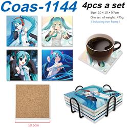 Hatsune Miku anime coaster 4pcs a set