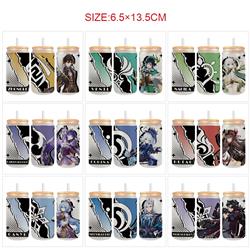 Genshin Impact anime glass 350ml