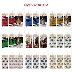 Attack on Titan anime glass 350ml