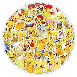 Pokemon anime sticker 50 pcs set