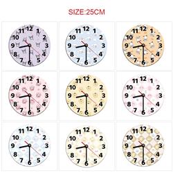 Kuromi anime wall clock