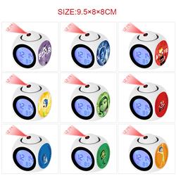 Inside out anime projection alarm clock