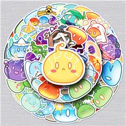 Genshin Impact anime waterproof stickers 50pcs a set