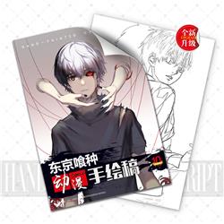 Tokyo Ghoul anime A4 hand drawn manuscript