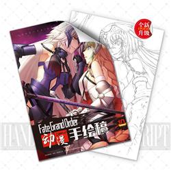 Fate anime A4 hand drawn manuscript