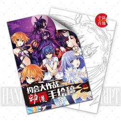 Date A Live anime A4 hand drawn manuscript