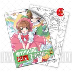 Magical Girl anime A4 hand drawn manuscript