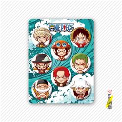 One piece anime pin 32mm set