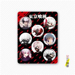 Tokyo Ghoul anime pin 32mm set