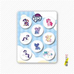 My Little Pony anime pin 32mm set