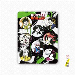 HunterX Hunter anime pin 32mm set