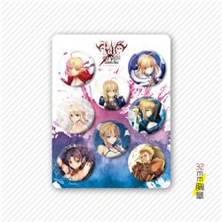 Fate anime pin 32mm set