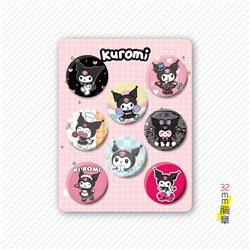 Kuromi anime pin 32mm set