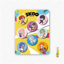SK8 the infinity anime pin 32mm set