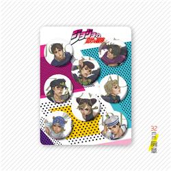 JoJos Bizarre Adventure anime pin 32mm set