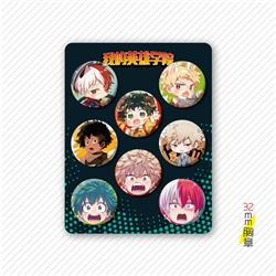 My hero academia anime pin 32mm set